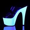 Pleaser - ADORE702UV Mules à talons - Chaussures de pole dance - Transparent/Transparent Product image